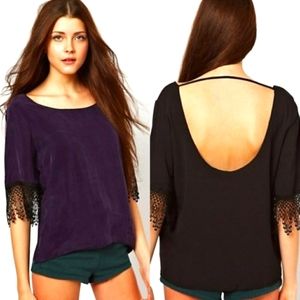 💘For Love and Lemons size XS Purple Top